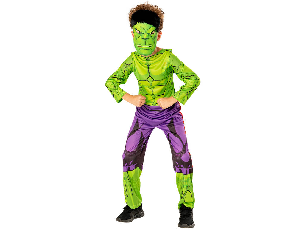 Hulk Grüne Kollektion T-S Kinderkostüm von Rubies 301323-S