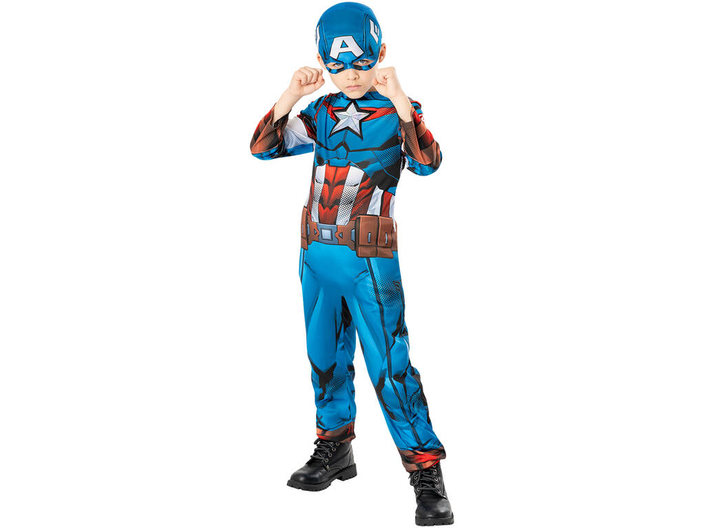 Disfraz Niño Capitán América Green Collection T-M Rubies 301325-M