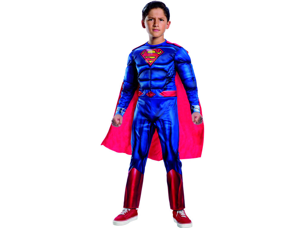 Superman Black Line Deluxe Costume pour enfants T-L Rubies 702263-L