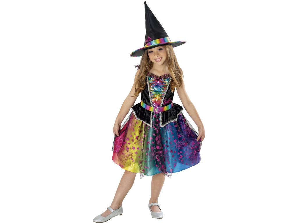 Costume per Bambina Barbie Strega Deluxe T-S Rubies 301622-S - Juguetilandia