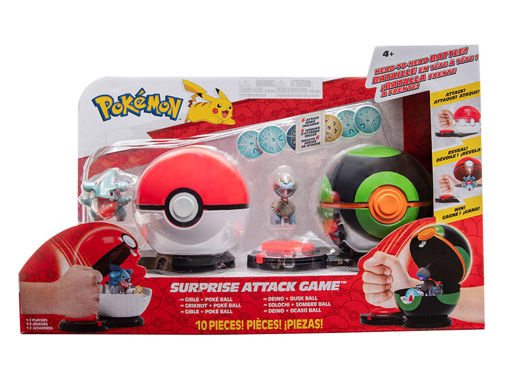 Pokémon Ataque Surpresa Gible vs Deino Spin Master 2474