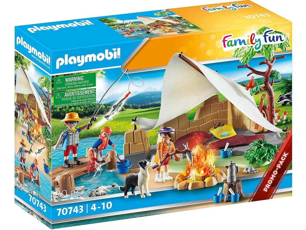 Playmobil Family Fun Família de Acampada 70743