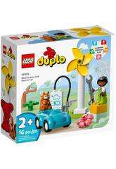 Lego Duplo Windturbine und Elektroauto 10985