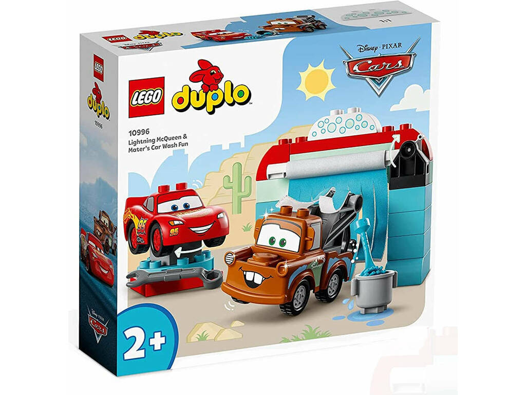 Lego Duplo Disney Diversión en el Autolavado con Rayo McQueen y Mate 10996