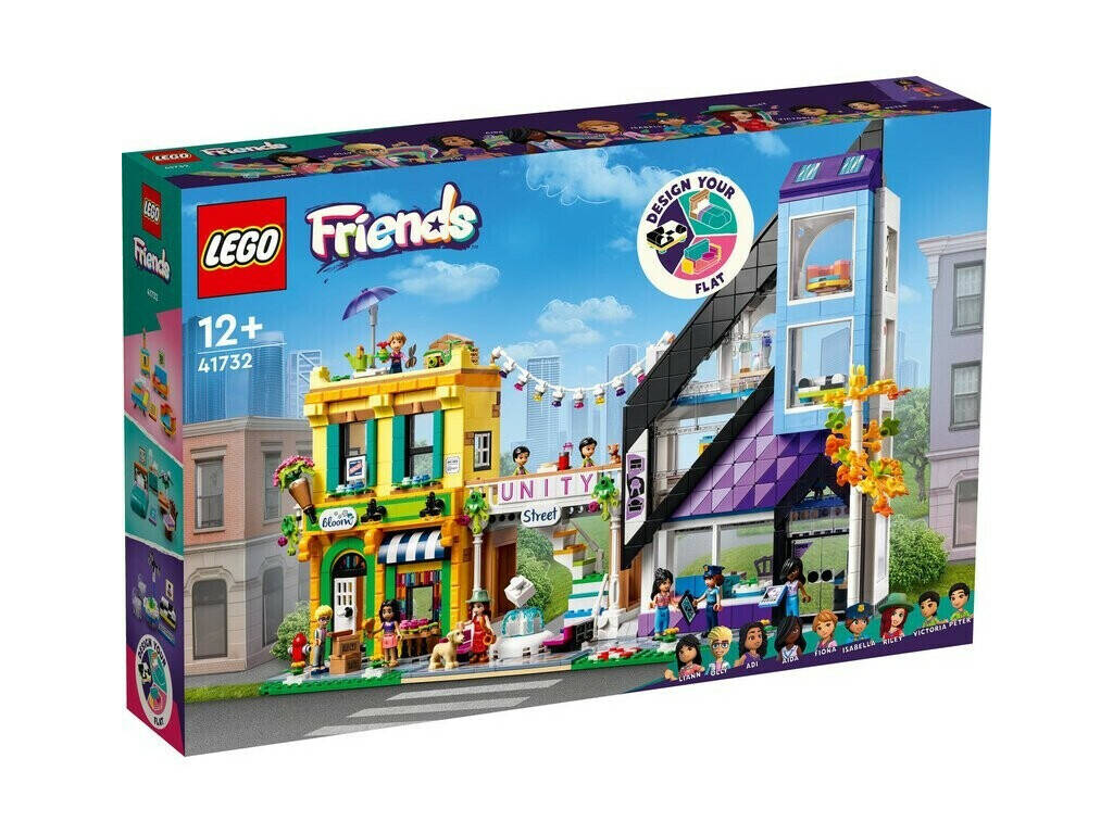 Lego Friends Downtown Blumenladen and Designsladen 41732