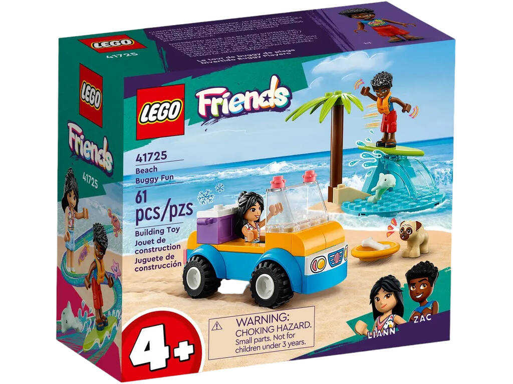 LEGO Flego Friends Divertente Buggy Spiaggia 41725