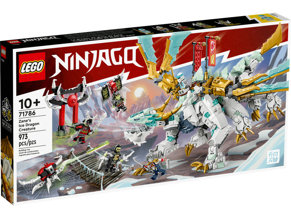 Lego Ninjago La créature dragon de glace de Zane 71786
