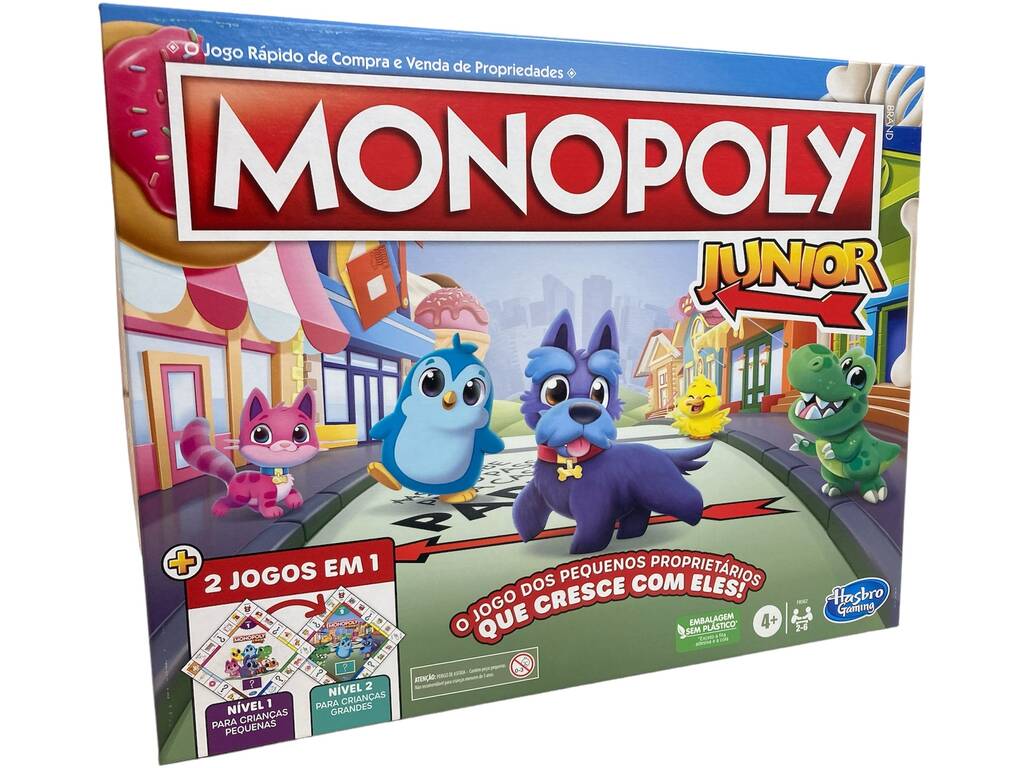 Jogo de Tabuleiro MONOPOLY Junior (Idade Mínima Recomendada: 4