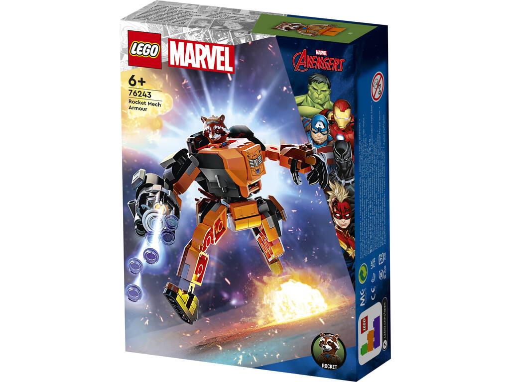 Lego Marvel Armadura Robótica de Rocket 76243