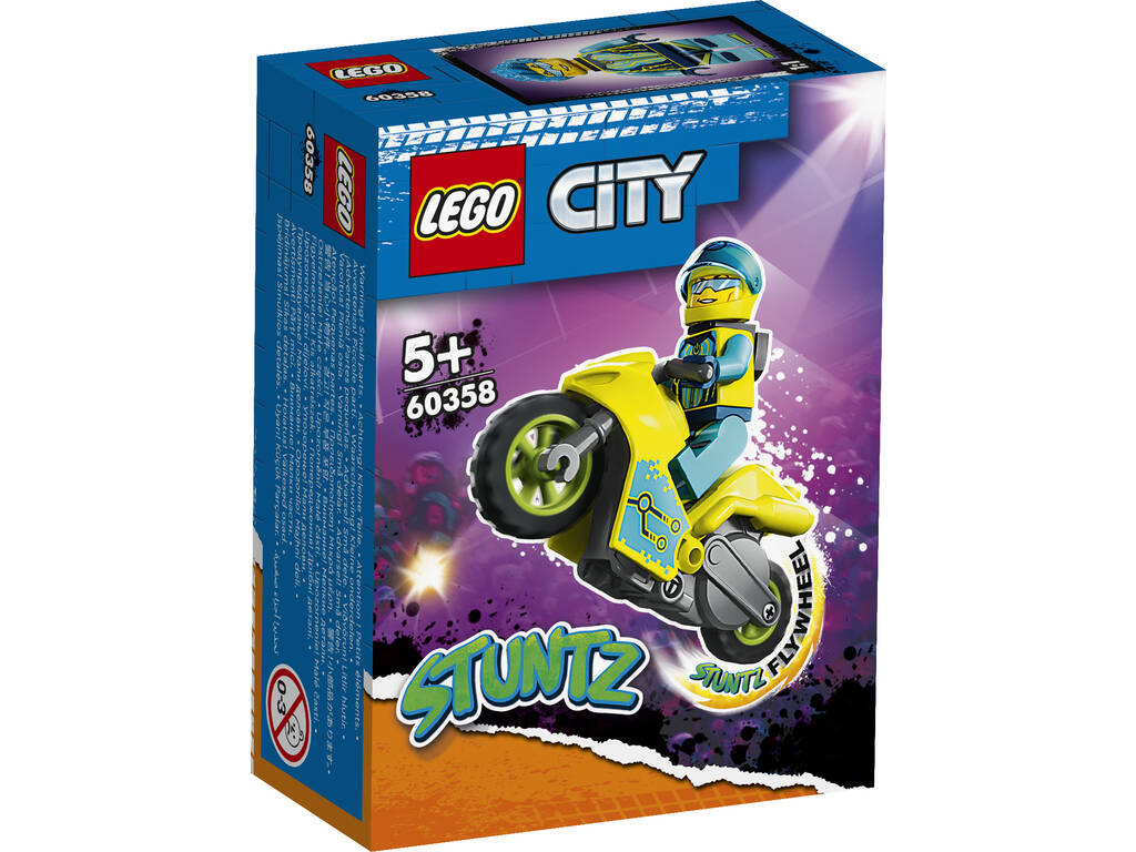 Lego City Stuntz Moto Acrobática Cibernauta 60358