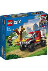 Lego City Fire Camion di soccorso dei pompieri 4x4 60393