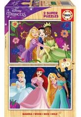 Puzzle 2x50 Principesse Disney di Educa 19672