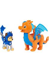 Pat Patrouille Rescue Knights Figurine Chase avec Dragon Draco Spin Master 6063592