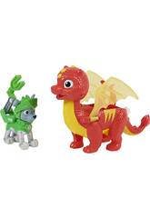 Paw Patrol Rescue Knights Figur Rocky mit Dragon Flame Spin Master 6063596