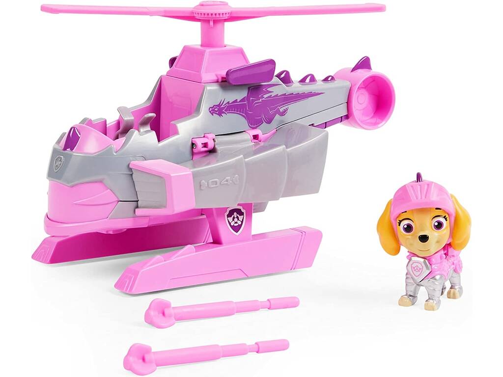 Paw Patrol Rescue Knights Skye Veicolo Deluxe Spin Master 6063586