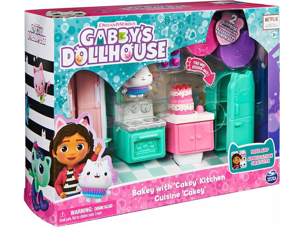 Gabby's Dollhouse Deluxe Room Kitchen Spin Mastar 6062035