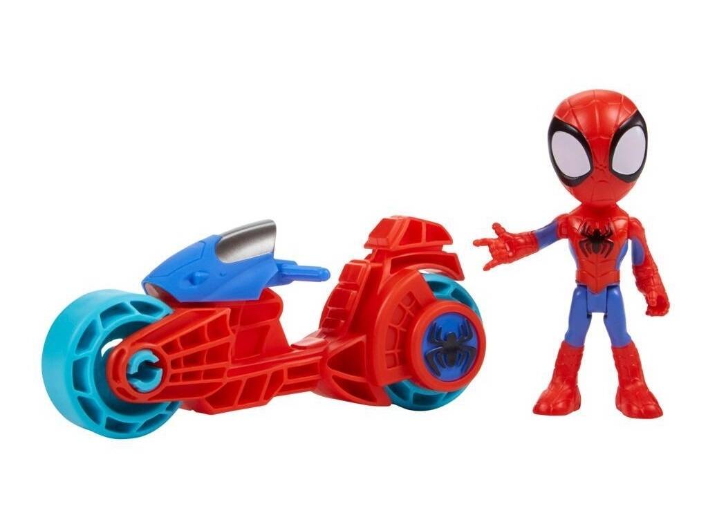 Marvel Spidey and His Amazing Friends Spidey mit Motorrad Hasbro F7459