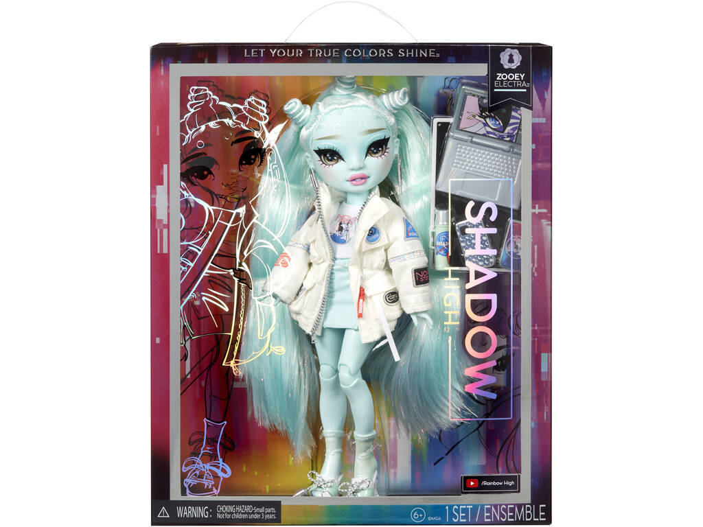 Rainbow High Shadow High Series 2 Zoey Electra Green Doll MGA 583035