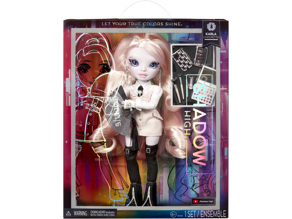 Boneca Rainbow High Shadow High Serie 2 Karla Choupette (Pink) MGA 583042