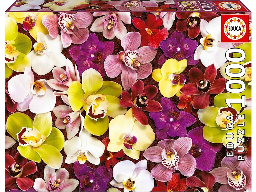 Quebra-cabeça 1000 Collage De Orquídeas Educa 19558