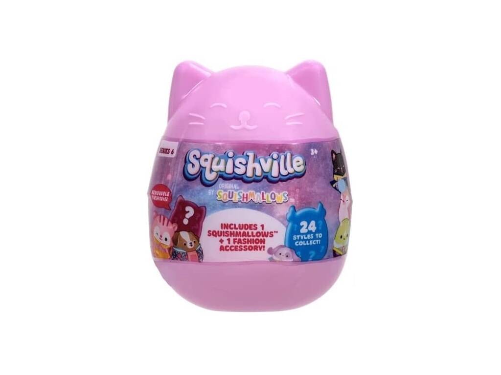 Oeuf surprise Squishmallows Squisville avec jouet en peluche Accessoire partenaire SQM0168