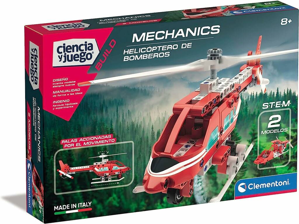 Hélicoptère de pompiers mécaniciens par Clementoni 55437