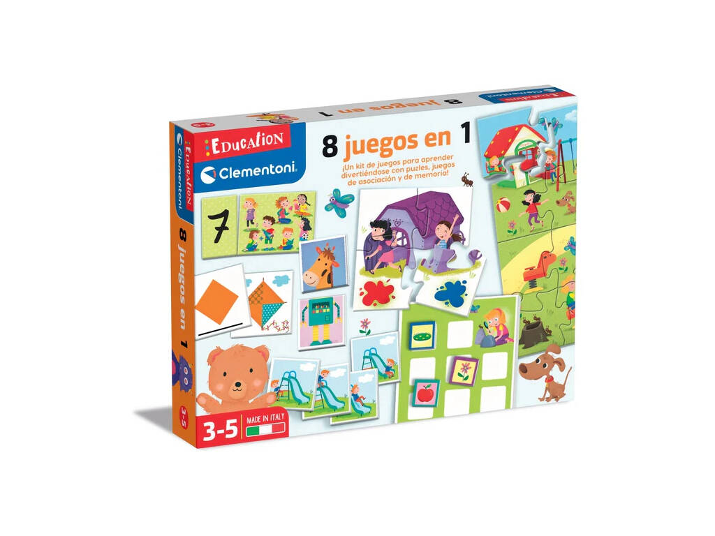 Jouer Apprendre 8 jeux en 1 Clementoni 65600