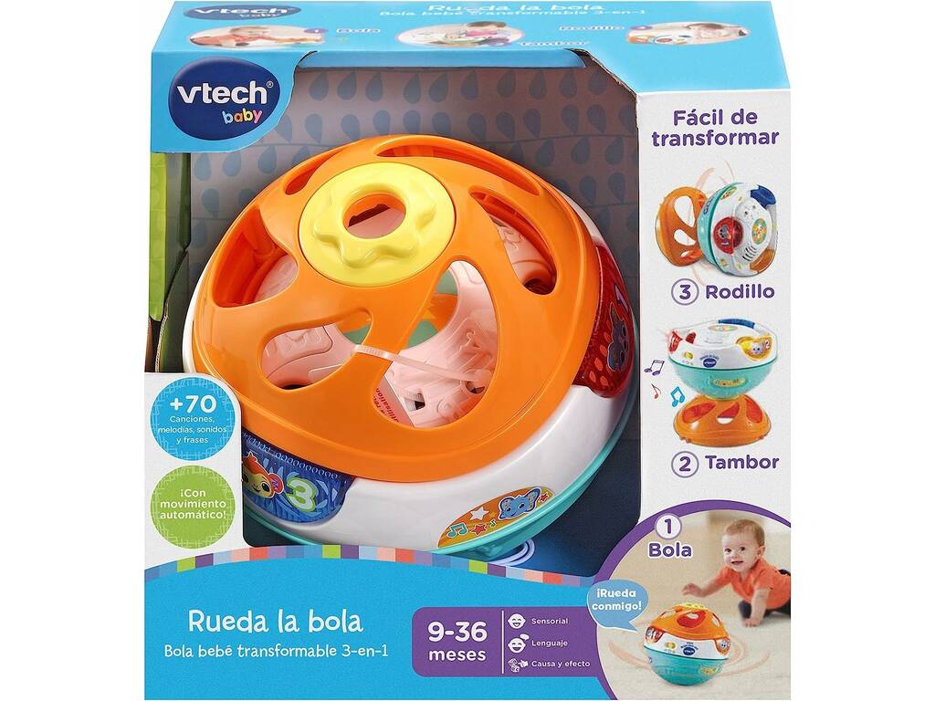 Ruota la palla per bebè trasformabile 3 in 1 di Vtech 509022