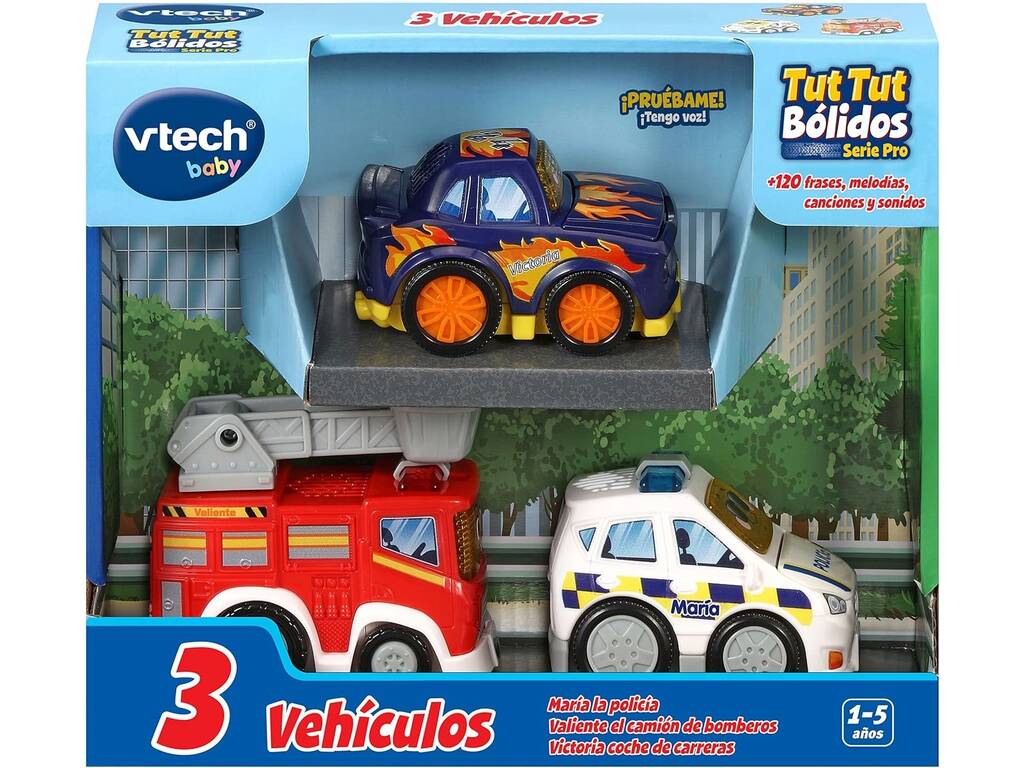 Tut Tut Bólides Série Pro Pack 3 Veículos de Ação Vtech 420522