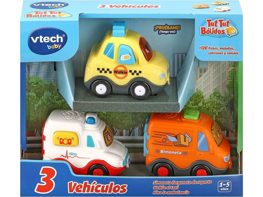 Tut Tut Bólidos Serie Pro Pack 3 Vehículos de Servicios Vtech 420577