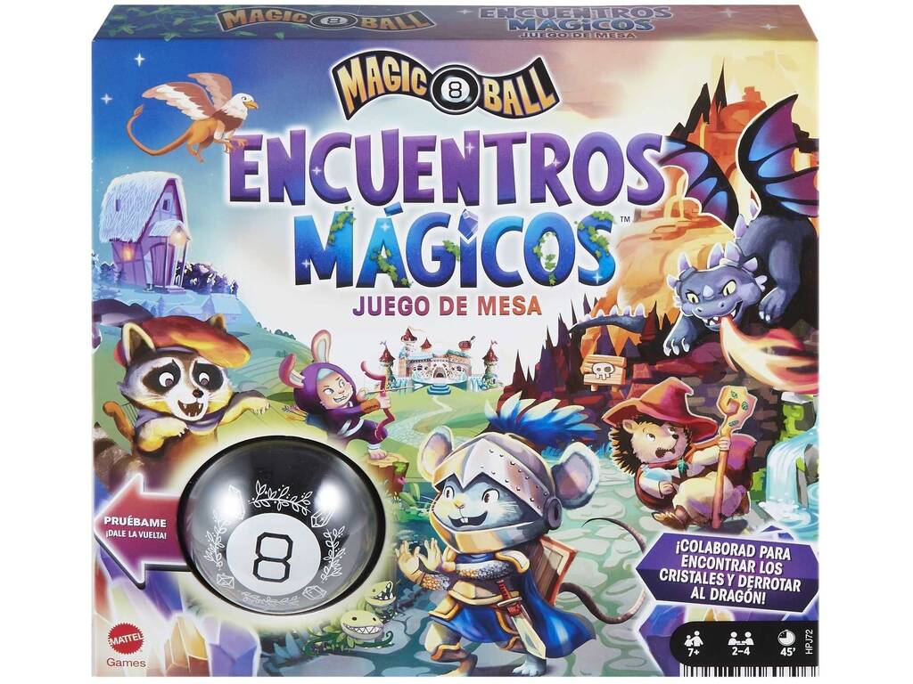 Bola 8 Mágica Juego de Mesa Encuentros Mágicos Mattel HPJ72