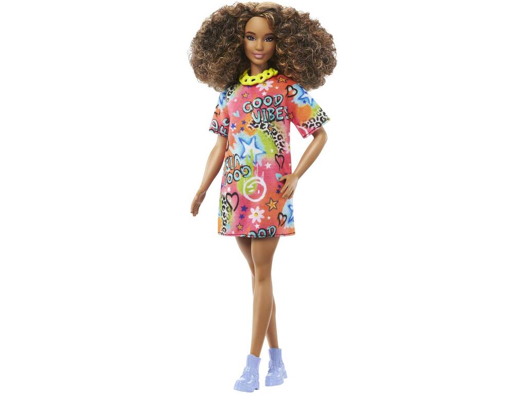 Barbie Fashionista con capelli ricci Mattel HJT00