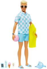 Barbie Boneco Ken Dia de Praia Mattel HPL74