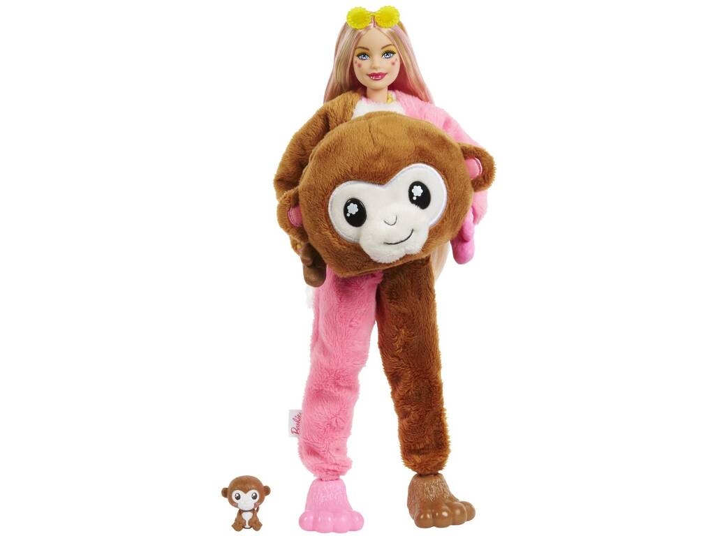 Barbie Cutie Reveal Amigos da Selva Macaco Mattel HKR01