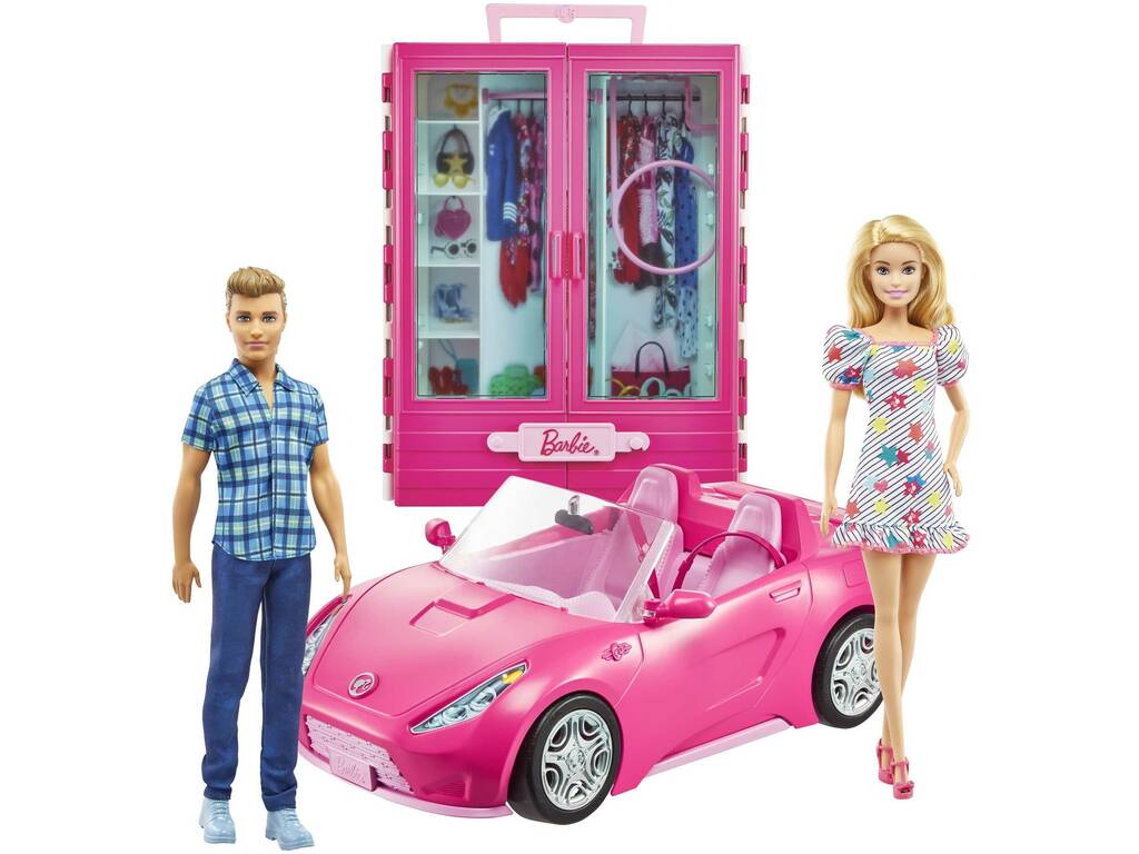 Barbie e Ken Armario e Carro Descapotável Mattel GVK05