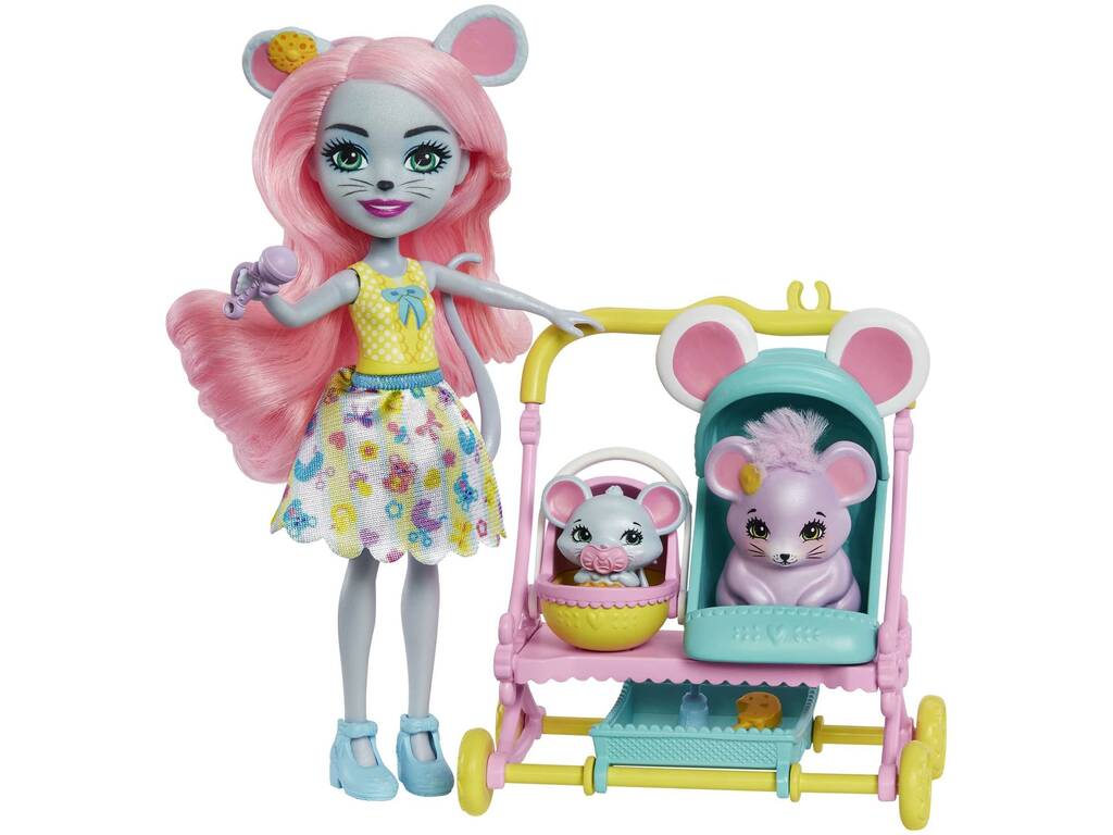Enchantimals City Tails Happy Baby Trolley Mattel HKR57