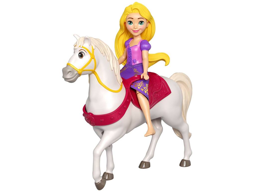 Princesas Disney Minis Rapunzel e Maximus Mattel HLW84