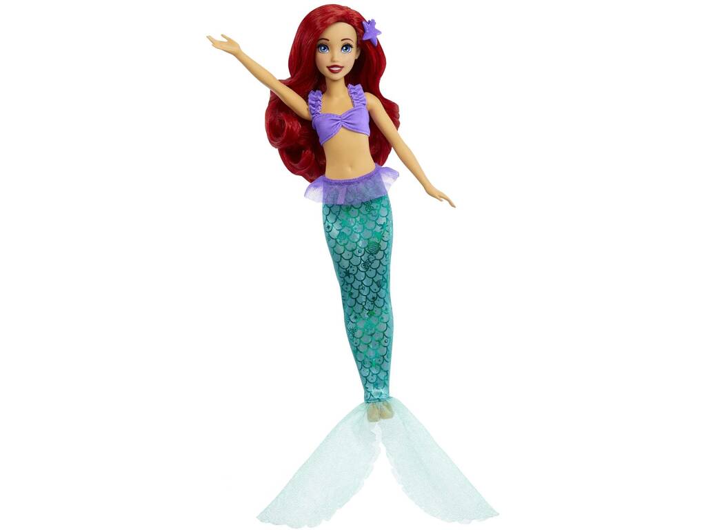 Princesas Disney Muñeca Ariel de Sirena a Princesa Mattel HMG49