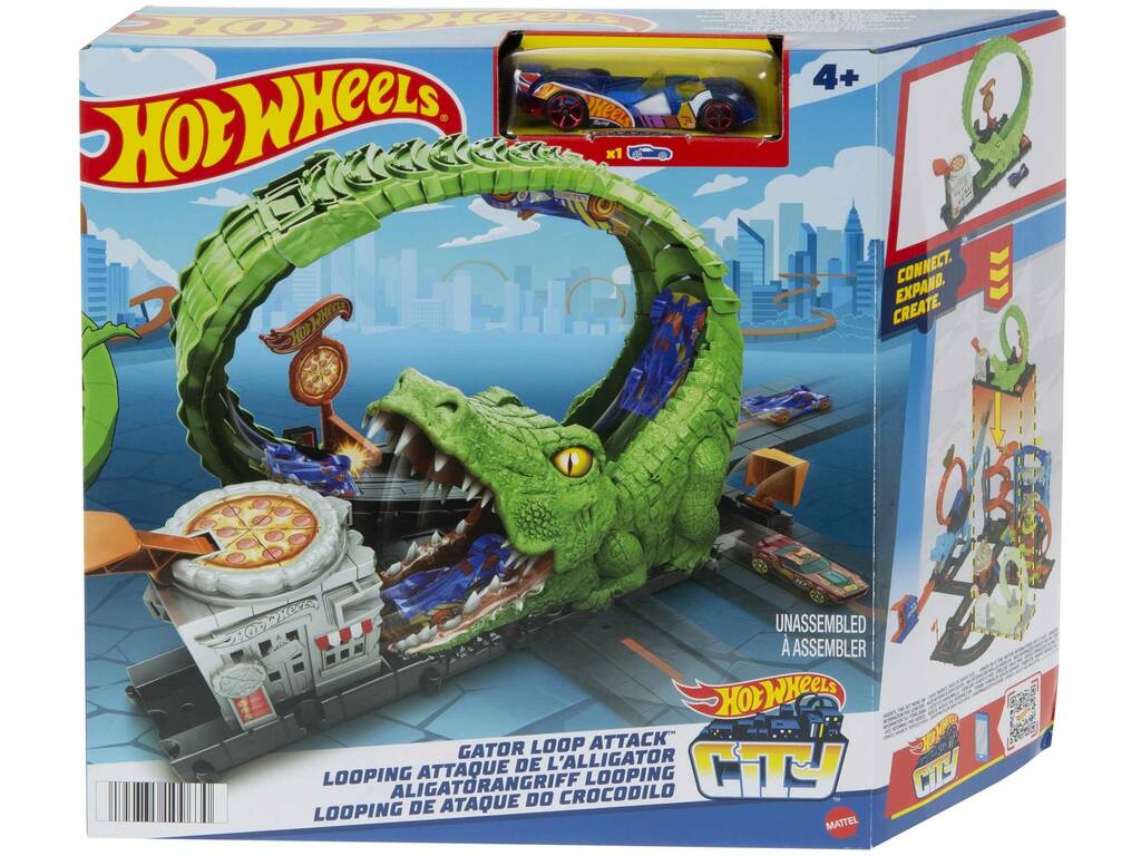 Hot Wheels City Attacco del coccodrillo Mattel HKX39