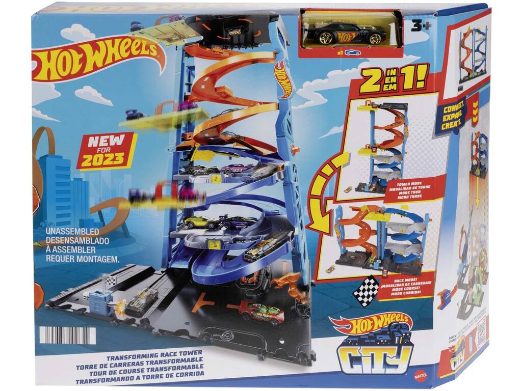 Hot Wheels City Torre de Corridas Transformável Mattel HKX43