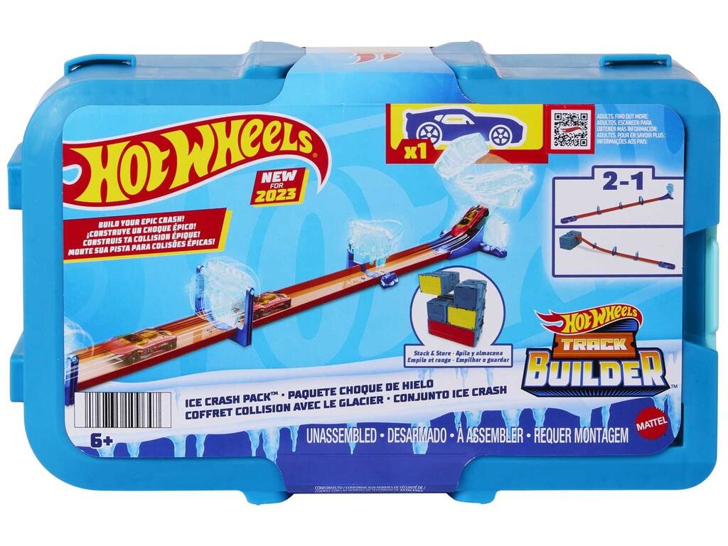 Hot Wheels Track Builder Pack Colisão de Gelo Mattel HKX40