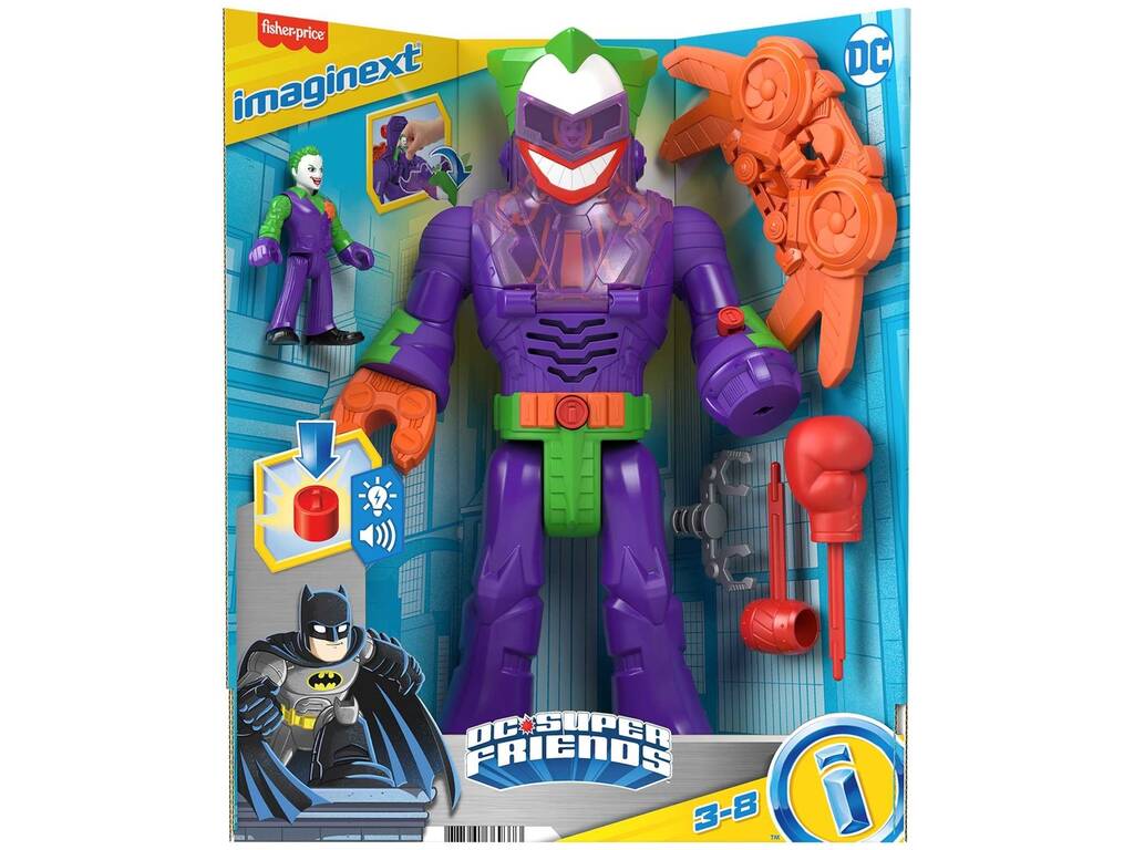 Imaginext DC Super Friends El Joker Insider y Laff Bot Mattel HKN47