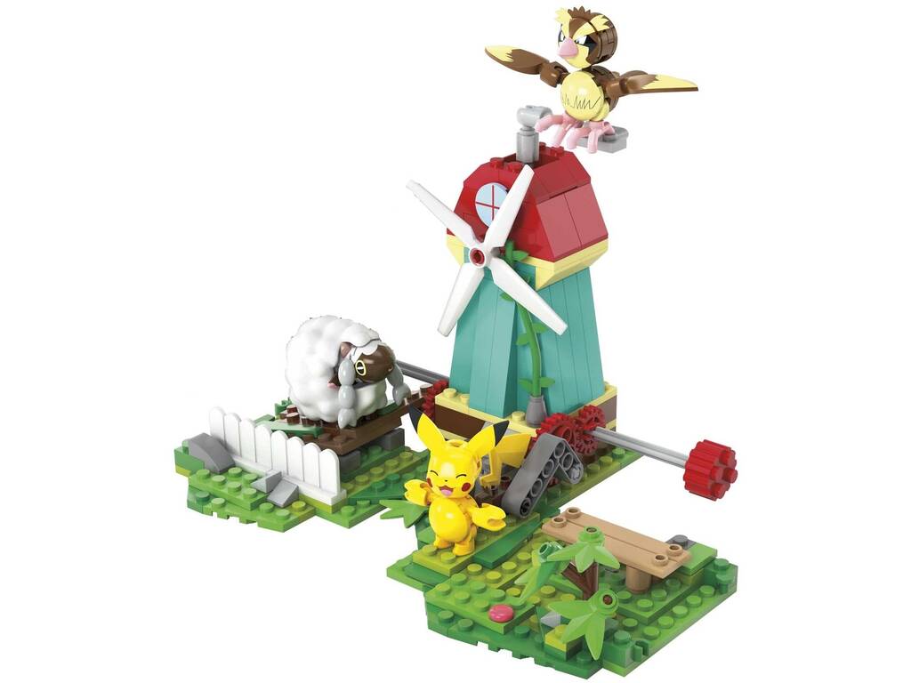 Pokémon Mega Pack Molino Campestre con Pikachu, Pidgey y Wooloo Mattel HKT21