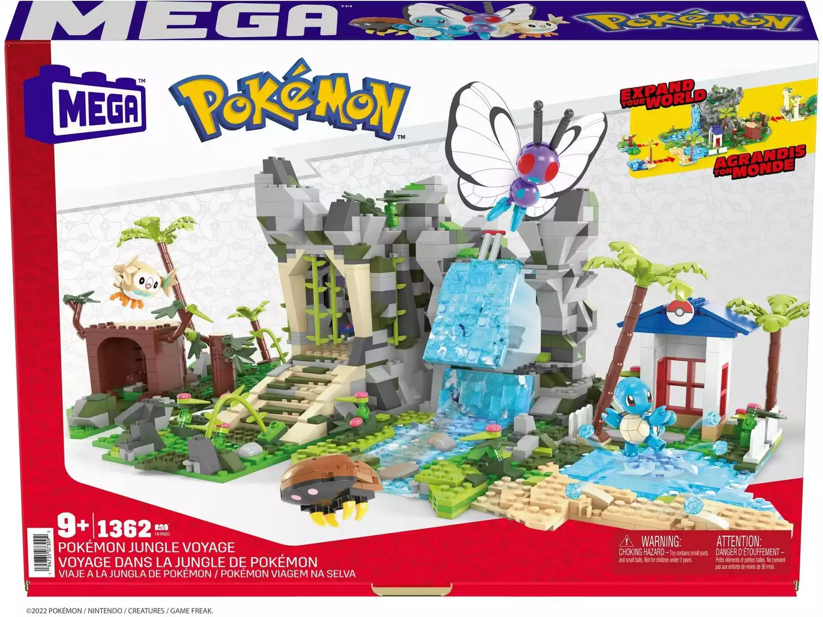 Jeu de construction Mega Bloks Pokémon Dracaufeu en mouvement