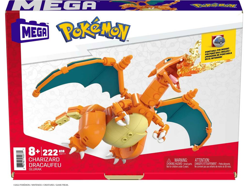 Pokémon Méga-figure Charizard Mattel GWY77