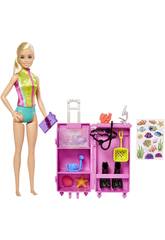 Barbie T Puedes Ser Biloga Marina Rubia de Mattel HMH26