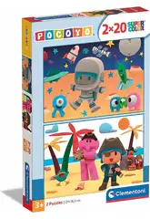 Puzzle 2x20 Pocoyo Clementoni 24795