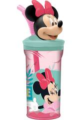Minnie Mouse Bicchiere con statuetta 3D 360 ml. Stor 74466