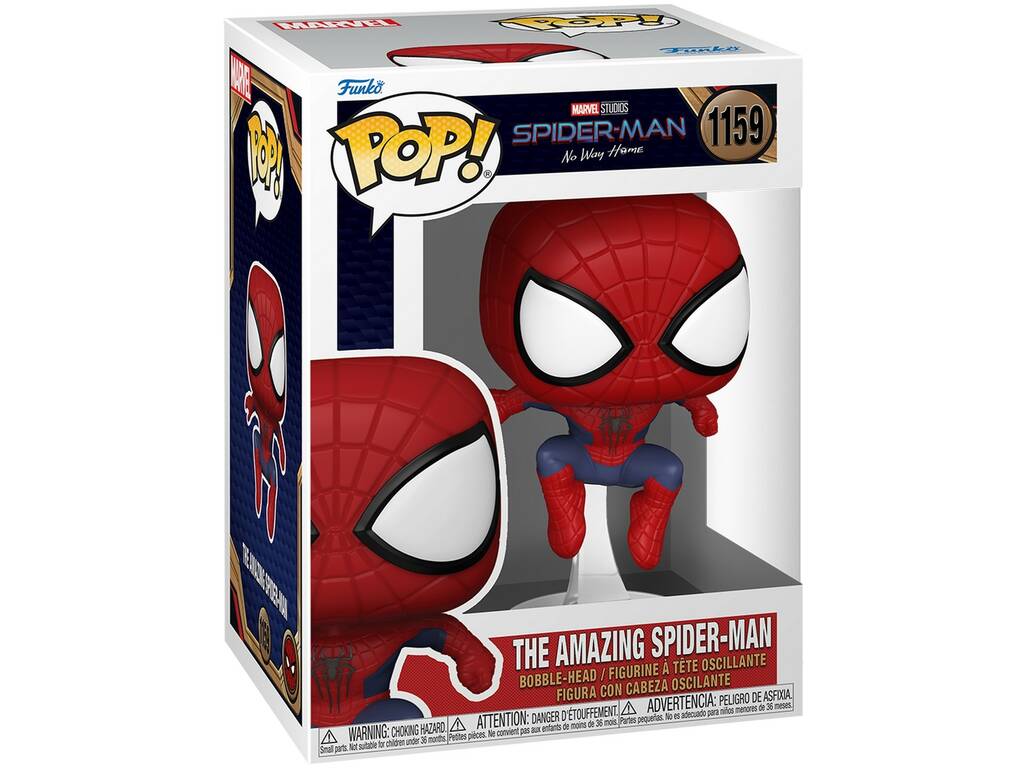 Funko Pop Marvel Spiderman No Way Home The Amazing Spiderman con Cabeza Oscilante Funko 67608