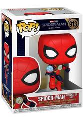 Funko Pop Marvel Spiderman No Way Home Spiderman Integrated Suit com cabeça oscilante Funko 56829